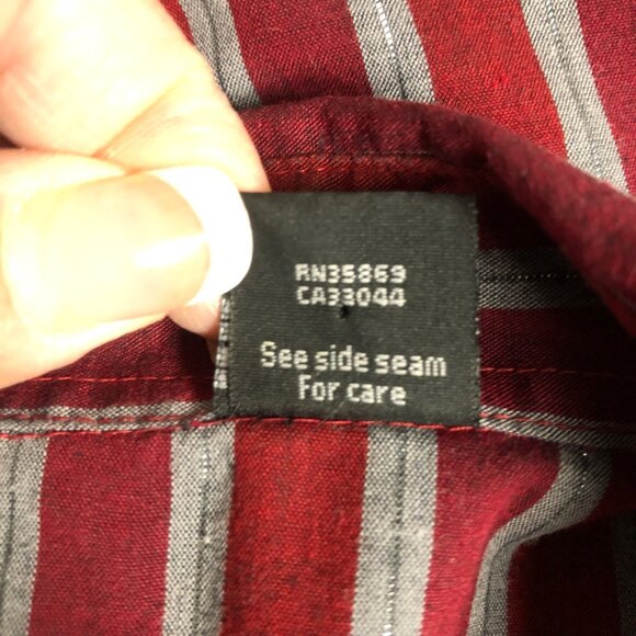 ROPER Western Shirt Mens XL Button Down Pearl Snap Pocketed Long Sleeve - Picture 6 of 10